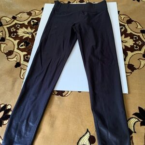 Carbon38 Black Metallic Shine Shiny Leggings Sz M Yoga Pilates Sports